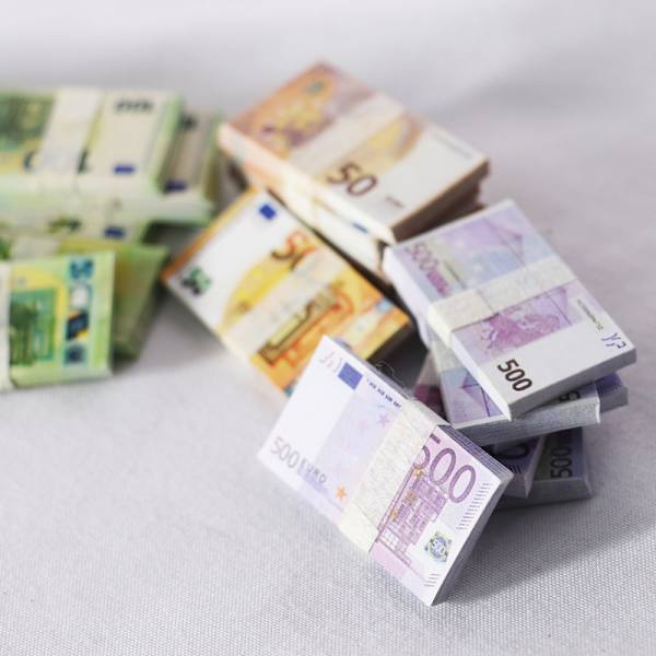 60 ark magiska rekvisita simulering euro valuta leksakssedlar filminspelning rekvisita bar nattklubb (50 euro)