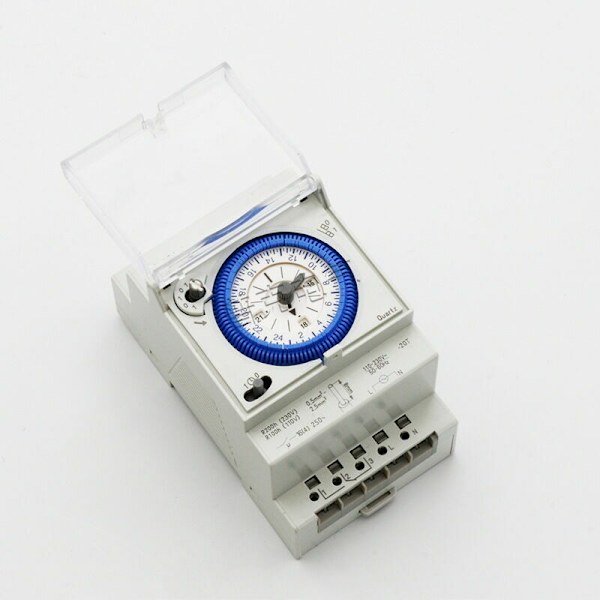 Analogt ur med synkronmotor og dagsprogram, timer, 4