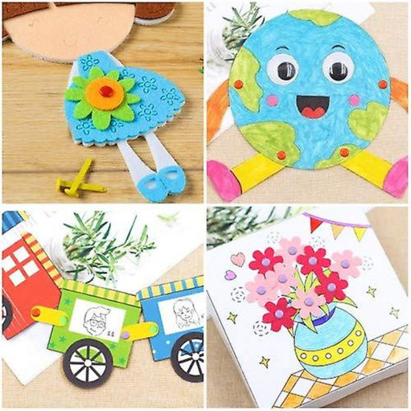 320 st split pins scrapbooking brads runda färgglada metall pastellfärgade hantverksbrads pappersfästen för hantverk diy stämpling hem