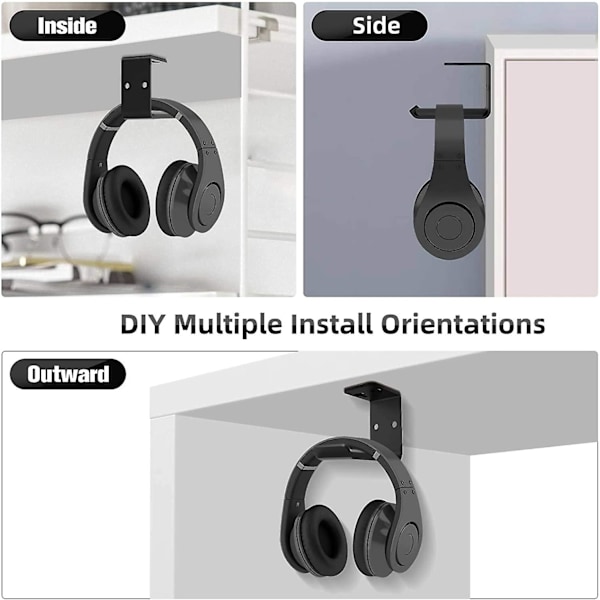 Metallhörlurar krok hörlurar stativ headset hängare headset mu
