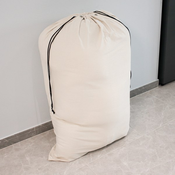 Extra-Large cotton heavy duty laundry bags in natural color - 75