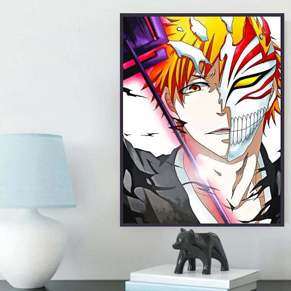 DIY 5D timanttimaalaus aikuisille animaatio, animaatio timanttimaalaussetti pyöreä täysi timanttitaide 11,8X15,7 tuumaa