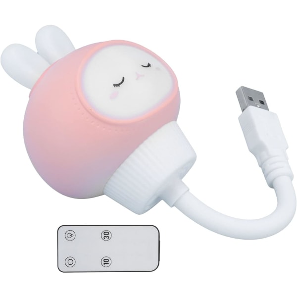 1 stk USB oppladbart lys, baby nattlampe, komfortabel følelse,