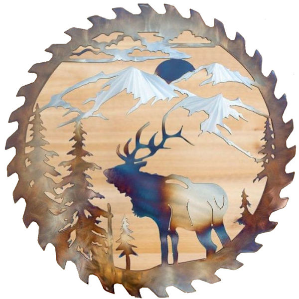 Flywheel taottu rautakoristeet pastoraaliset koristeet metallilinnut