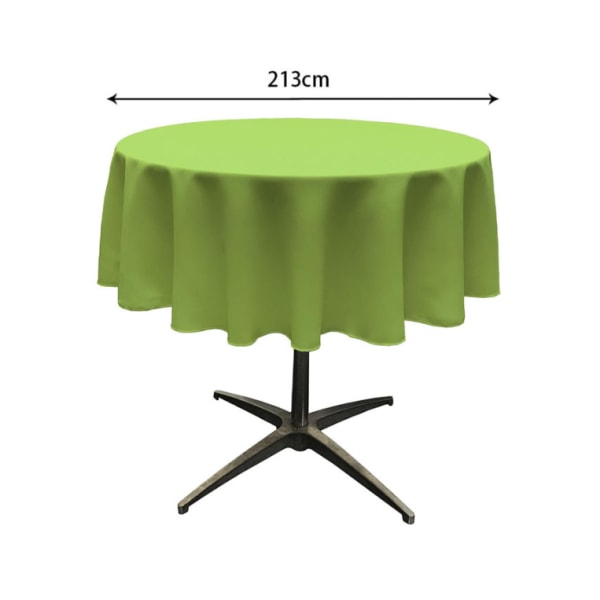 Rund bordsduk, Polyester, Fruktgrön Engångs Enfärgad