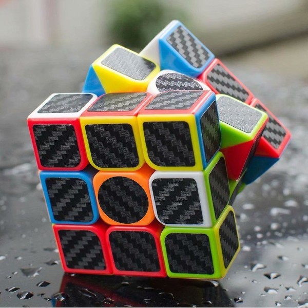 Kulfiber 2x2 3x3 Speed Cube Bundle, Magic Cube Puslespil Legetøj Børn
