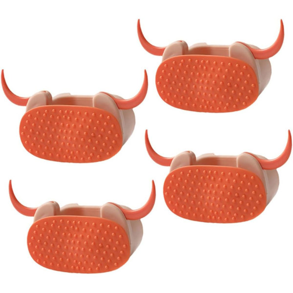 4 st orange mopphållare väggkrok sopborste sopborste
