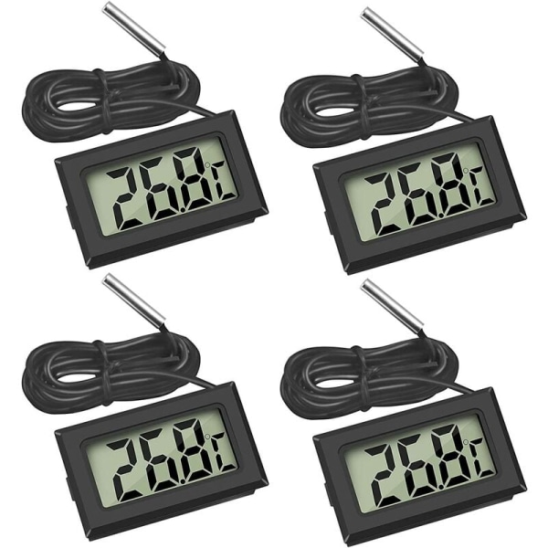 Mini Digital LCD Termometer Temperatur med Temperaturfühler Sens