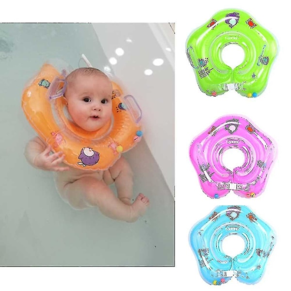 Baby Uppblåsbar Simring Hals Simring För Nyfödd Baby