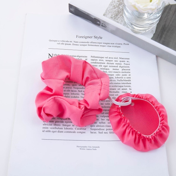 2 stk gjenbrukbare, vaskbare drikkedeksler Anti Spike Scrunchie-deksel for de fleste drikkekopper og glass Svart