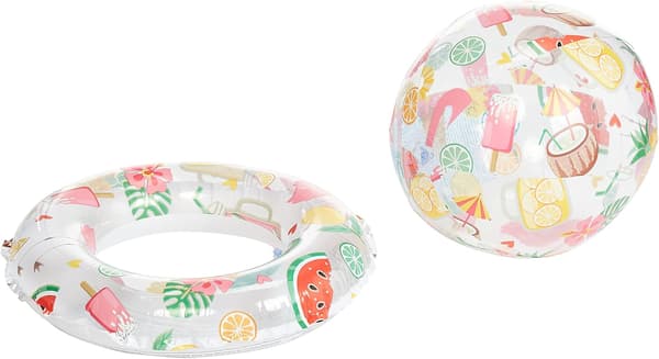 Utomhusspel - Poolset + boj + boll - Diameter: 122cm