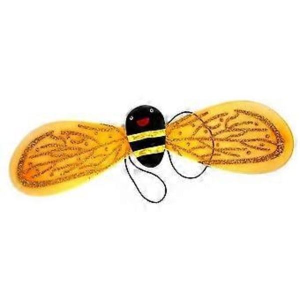 Sødt drømmeagtigt fe-tryllestav pandebånd englevinger børnefødselsdag Halloween prinsesse cosplay rekvisitter bi/mariehøne kostume yellow wings