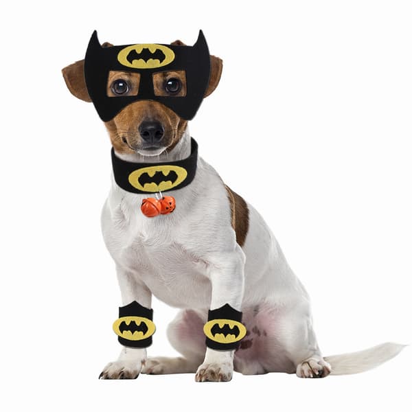 Halloween Kæledyrskostumer Kappe med Tryllekunstner Slips Hat Hunde Bandanas P