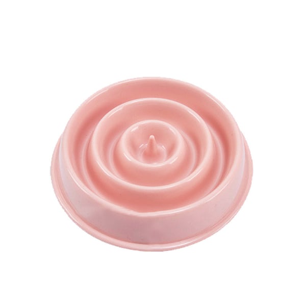 1 st rosa skål för husdjursmatning, hundmatskål, husdjurstillbehör, plast P
