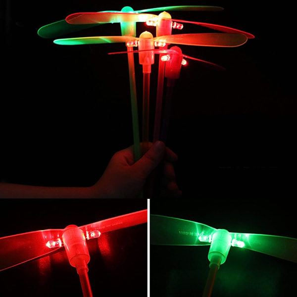 20 stk Bambus Dragonfly, Flygende leker, String Dragonfly Toy ,