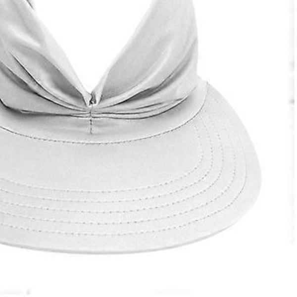Dam Visir Ihålig Topp Casual Hatt Kepsar för utomhusbruk Strand Camping Vandring (Vit)
