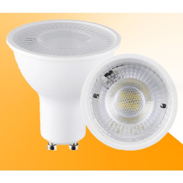 Paket med 10 LED-lampor 3000k varmt ljus GU10 linjär 6W Spot Light C