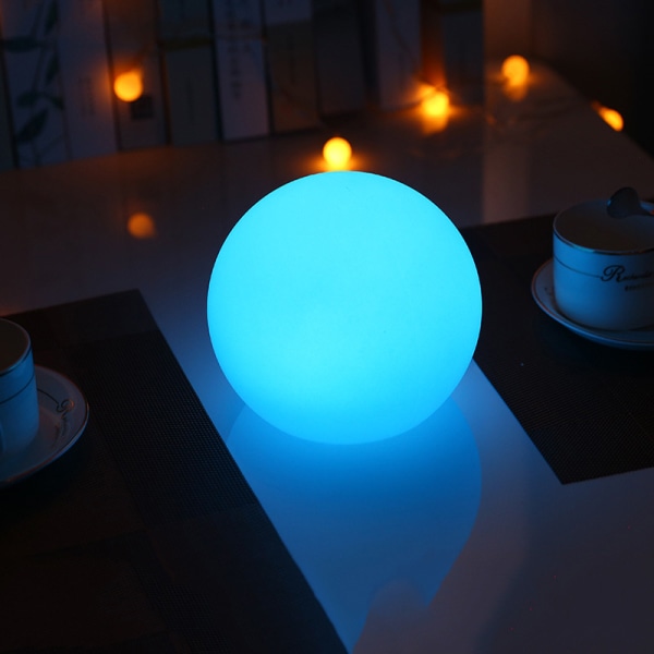 60cm Uppblåsbar Ljusboll med Fjärrkontroll LED Flash Beach ba