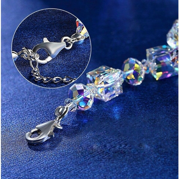 Vackert romantiskt armband, glänsande kristallarmband, smycken anni