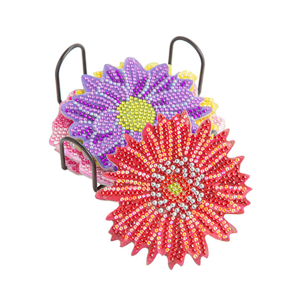 Diamantmalede underlag Blomster Diamantmalede teunderlag