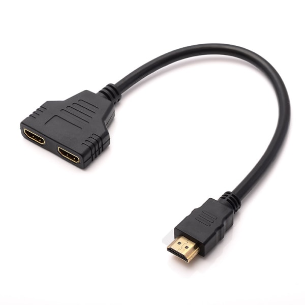 En ud af to splitter 1080p HDMI en ind to fils konverter high definition adapter 3D version 1.4