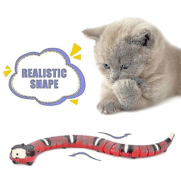 Smart Sensing Snake Cat Toys Electron Interactive Toys For Cats Usb Charging