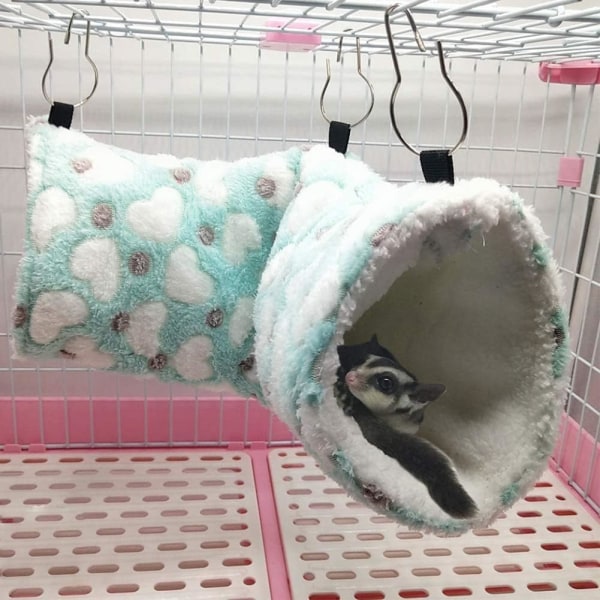 Hamsterhängande tunnel hängmatta för hamster smådjur, bur säng