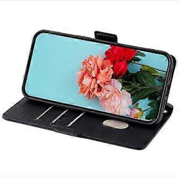 Plånboksfodral för Motorola Edge 40 Neo 5G RFID-skydd PU Läder Telefonskal med Remmar Style D
