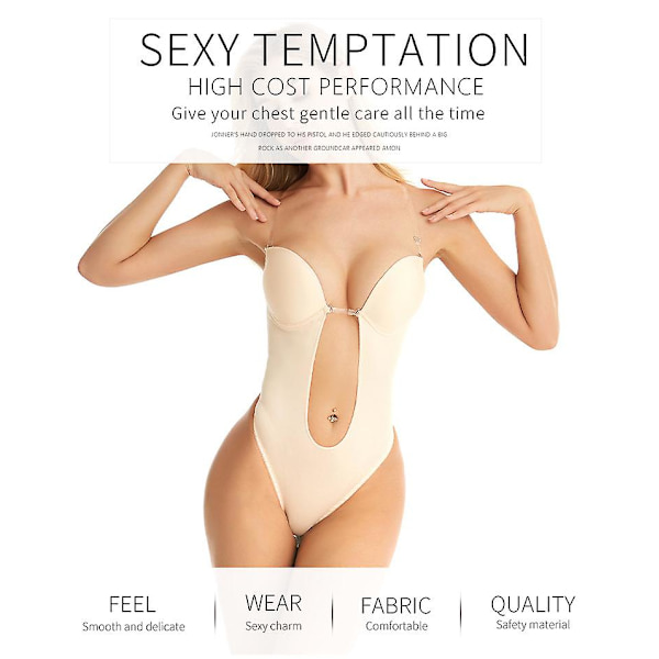 Heldelat underwire-behå i ett stycke, sexig bralette-underkläder, stor byst, visar liten, samlande behå (M)