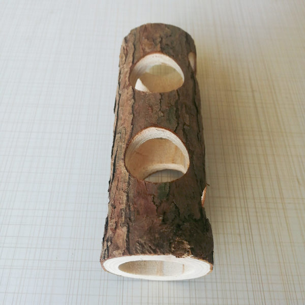 20cm Hamster Tunnel, Hamster Tree Tube, Tree Hole, Solid Wood Pip