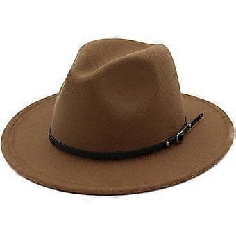 Jazzhatt höst och vinter brittisk retro hatt dam trendig damullhatt