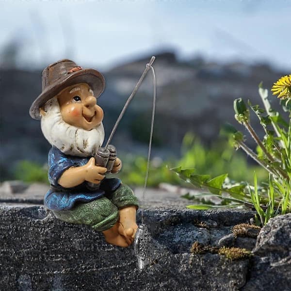 Havefigur til haven - Havepynt - Harpiks - Havepynt -