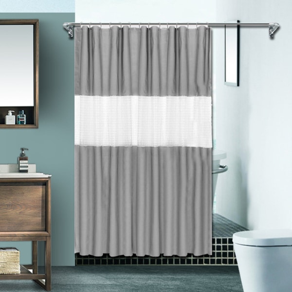 Shower Curtain 180 x 200 cm, Mildew Proof Shower Curtain - Waterp