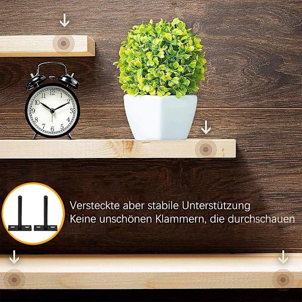 4 kpl kelluvan hyllyn kannattimet 10 mm seinäkiinnityshylly Näkymätön kannatin