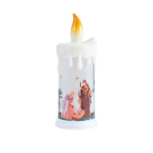 Jesus trykt simuleringslyslampe hjemmedekor