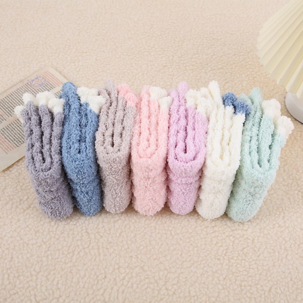 Women's Warm Socks - 7 Pairs Winter Sock Warm Thick Plush Slipper