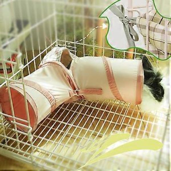 Kæledyr Lille Dyr Hamster Seng Tunnel Blød Hule Legetøj Kaniner Seng Skjulested Seng Gnavere Legetøj til Bur Montering gul yellow