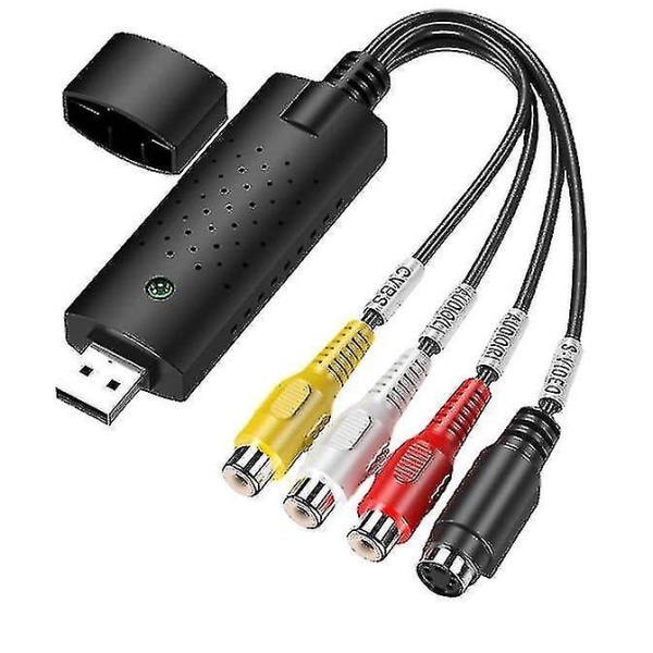 Vhs videobandspelare till digital omvandlare USB 2.0 Video Capture Card för XP Vista Win 7/8/10