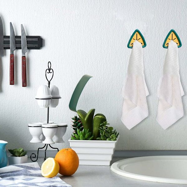 Keittiöpyyheripustin, Teepyyherouku, Itseliimautuva koukku, Pyyheteline, Pyyhepidikkeet, Keittiöpyyheteline, ABS-pyyheripustin, Sopii kylpyhuoneisiin ja keittiöihin
