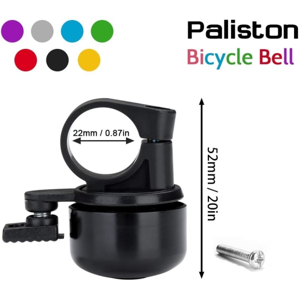 2st Bike Bell Aluminium Bike Bell (svart)