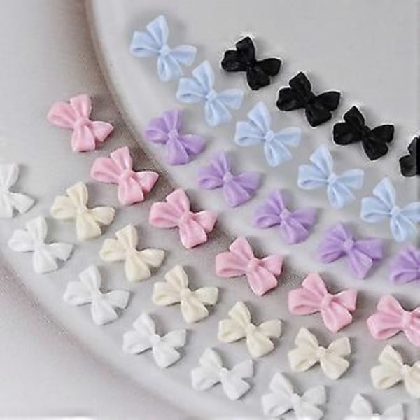 50 ST/SET Rosetter Nagelberlocker 3D Rosetter Nagelkonstdekorationer Rosett Nagelkonst Rosett Nagelberlocker Rosetter Nageldekoration F F
