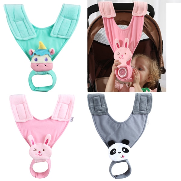 Panda Baby Flaskeholder - Drikkefodringsholder Rem Justerbar