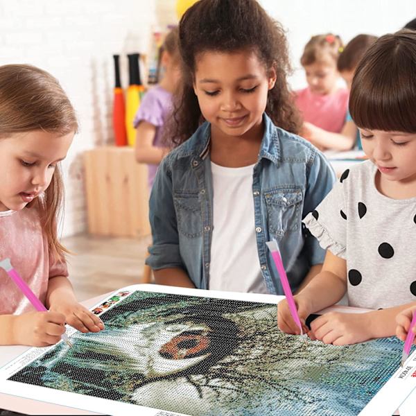 5d timanttimaalaussarja aikuisille silmille, 5d DIY timanttitaidepaketti aikuisille ja lapsille maisemamaalaukseen, täysi timanttimaalaus jalokivet taidekäsityökoriste 12x16 tuumaa