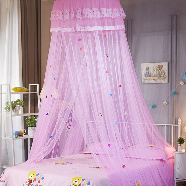 Prinsessa hyttysverkko, sängyn katos (vaaleanpunainen)