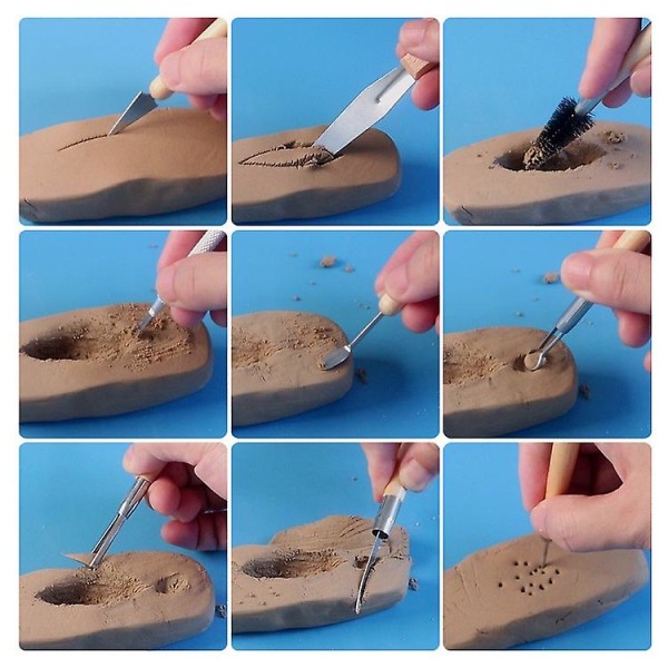 22 st DIY Polymer Clay Carving Tool Polymer Clay Tools Modelleringsverktyg