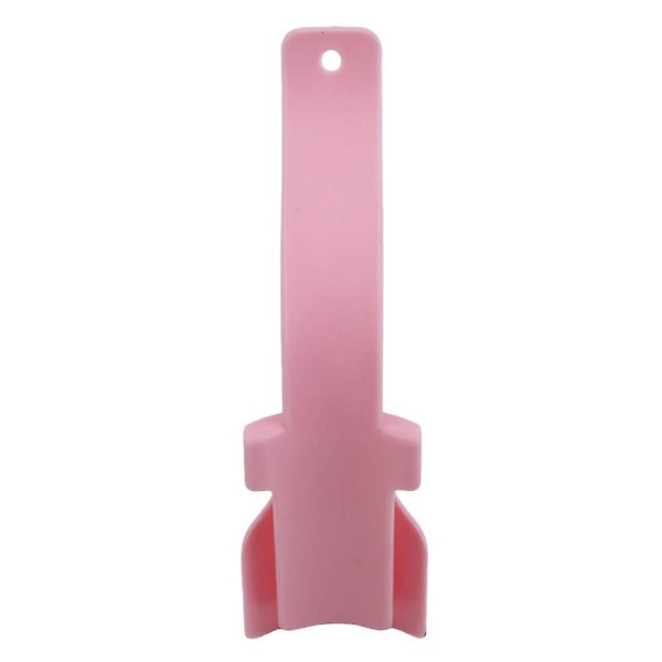 Lazy Shoe Helper Unisex Håndtak Sko Horn Enkelt På Av Sko Løfting (Rosa)