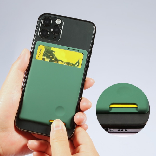 Elastisk mobiltelefonpung - Grønt smartphone cover - Universal