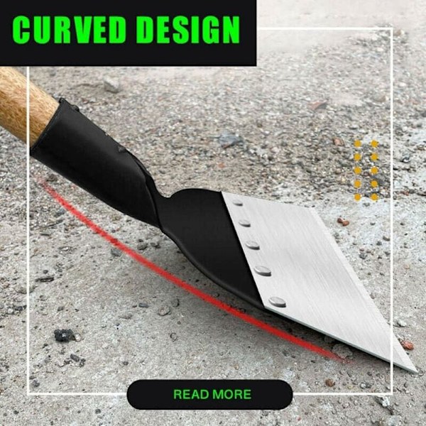 2 stk Hage Multifunksjonell Stål Rengjøringsspade - Flat Spade -
