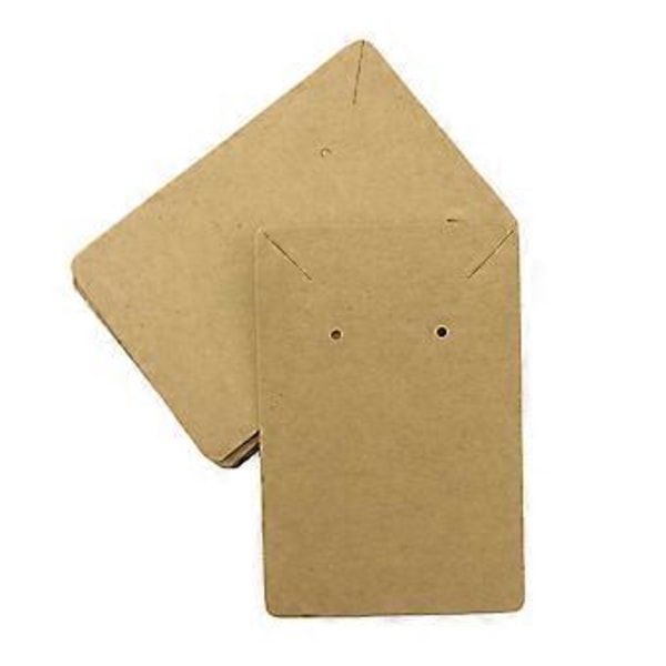 100 KPL 6x9CM Retro Kraft Paper Korvakorukortit Vintage Kaulakorukortit Koristekortit Korvanastoille Korvakoruille Kaulakoruille