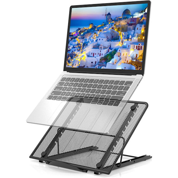 Bærbar computer stand, ventileret bærbar computer stand, bærbar computer stand justerbar Er